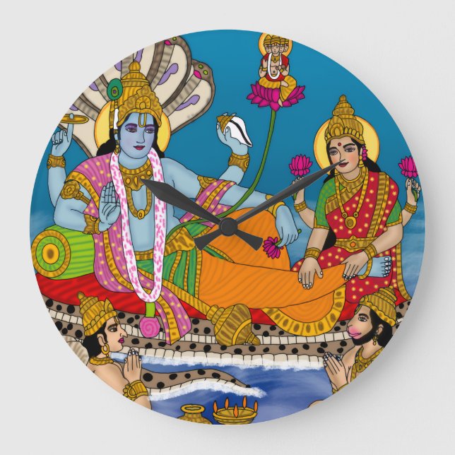 Lakshmi Narayan-klocka Stor Klocka (Framsida)