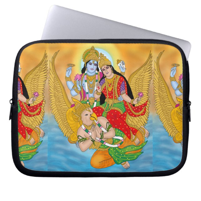 Lakshmi Narayan Laptop Cover – Divine Protection S Laptop Fodral (Framsidan)