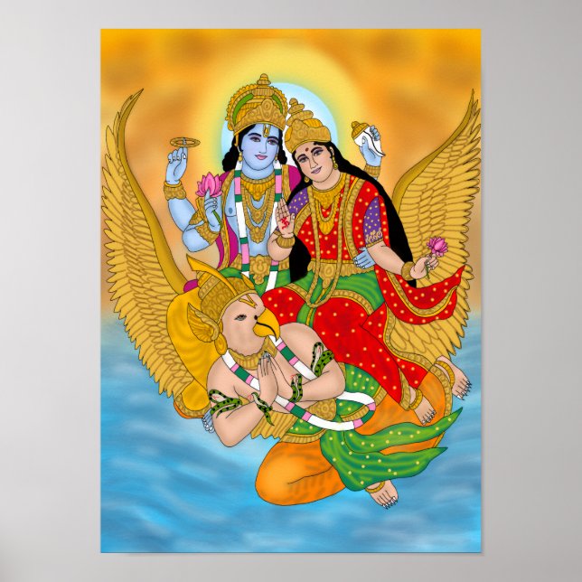 Lakshmi Narayan Poster – Divine Wall Art & Home De (Framsidan)