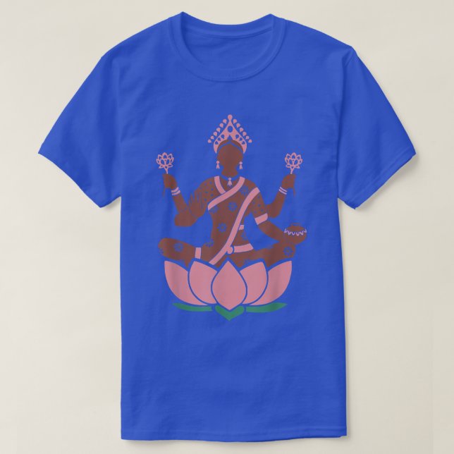 Lakshmi Sri THindu Hinduism Gods T T Shirt (Design framsida)
