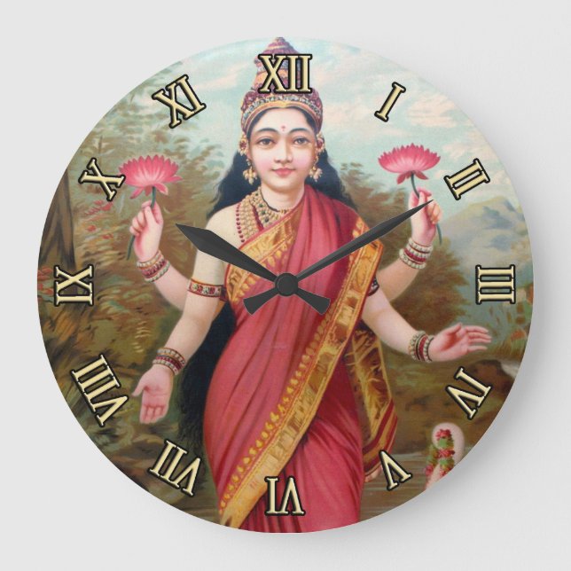 Lakshmi Wall Clock Stor Klocka (Framsida)