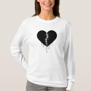 Läkt midnatt: Sydd obsidianhjärta T Shirt
