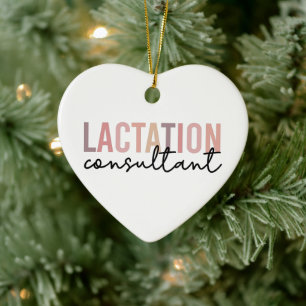 Laktationskonsult Specialist IBCLC Julgransprydnad Keramik