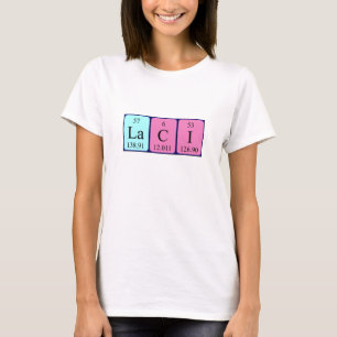 Lakti Periodisk skjorta bord namn T-shirt