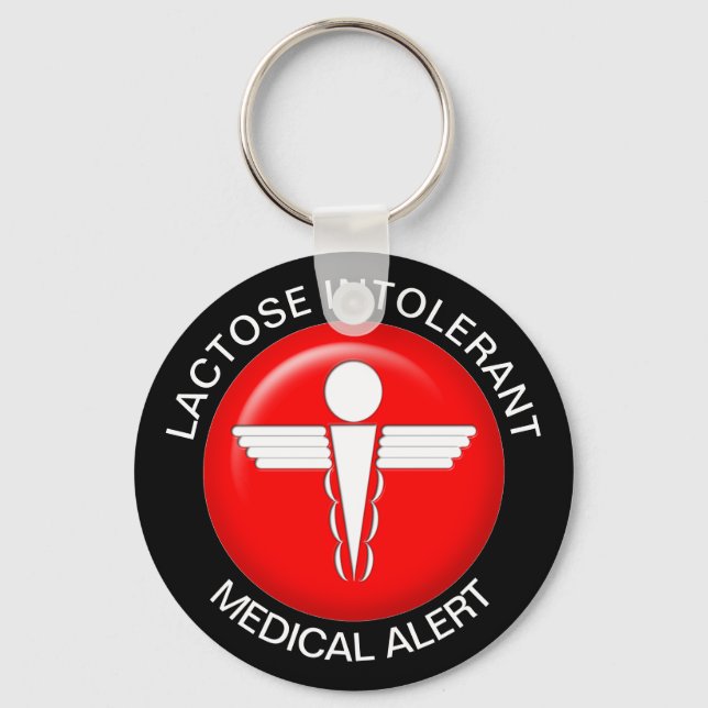 Laktos Intolerant Nyckelring (Framsida)