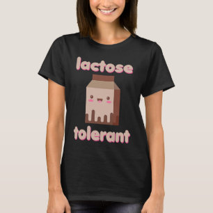 Laktos Tolerant Mjölk Dairy Fläkt Ice Cream Cheese T Shirt