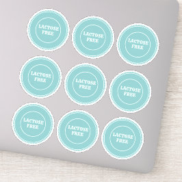 Laktosfri Allergy Säker Culinary Klistermärken
