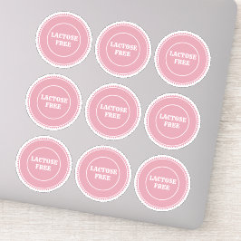 Laktosfri Allergy Säker Culinary Klistermärken