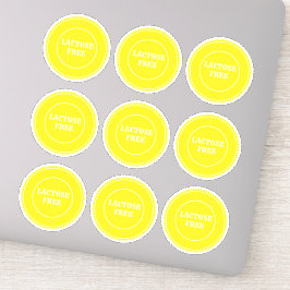 Laktosfri Allergy Säker Culinary Klistermärken