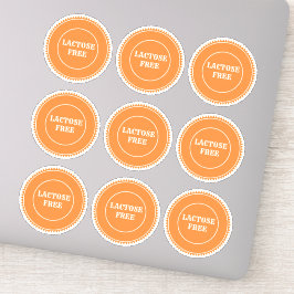 Laktosfri Allergy Säker Culinary Klistermärken