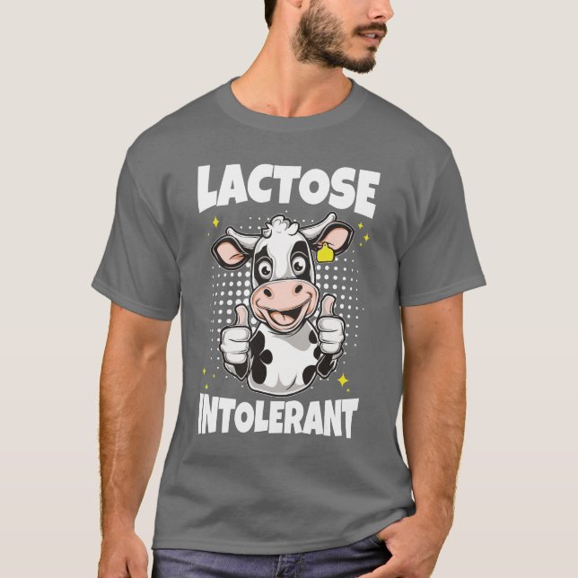 Laktosintolerant membran t shirt (Framsida)