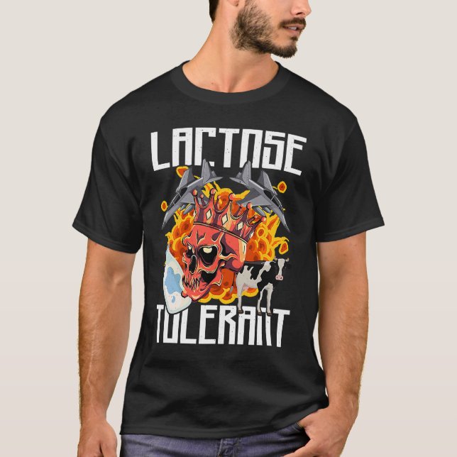 Laktostolerant Trendig T Shirt (Framsida)