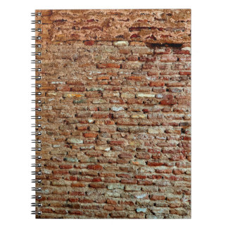 Lal Killa Indiaages antika, texturerade tegelvägg Anteckningsbok