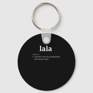 Lala Definition Funny Grandma Mor Day Women Nyckelring