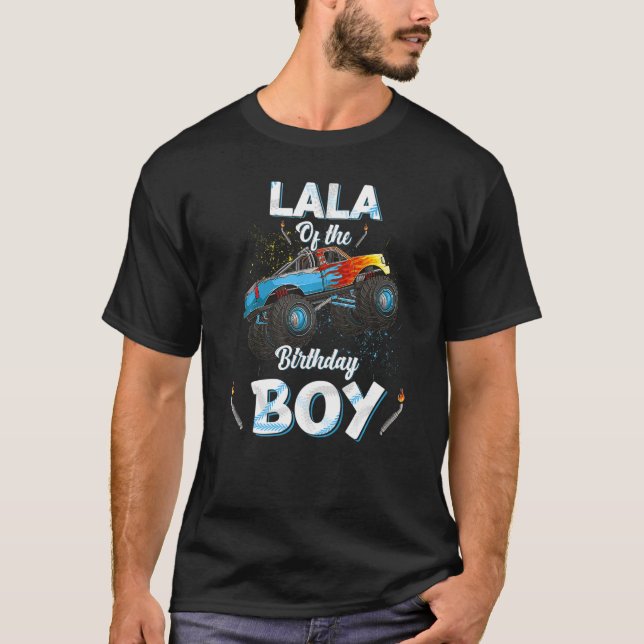 Lala, födelsedagspojken Monster Lastbil Bday Women T Shirt (Framsida)