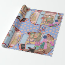LALATOWN Shopping Day Wrapping Paper 1