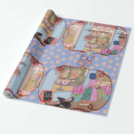 LALATOWN Shopping Day Wrapping Paper 1 Presentpapper