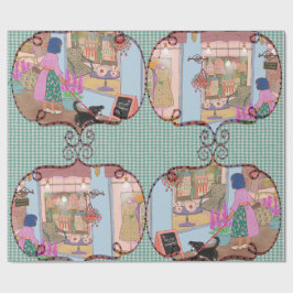 LALATOWN SHOPPING DAY WRAPPING PAPER 3 PRESENTPAPPER