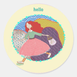 LALATOWN Sticker | Craft Party Supply Sticker Labe Runt Klistermärke