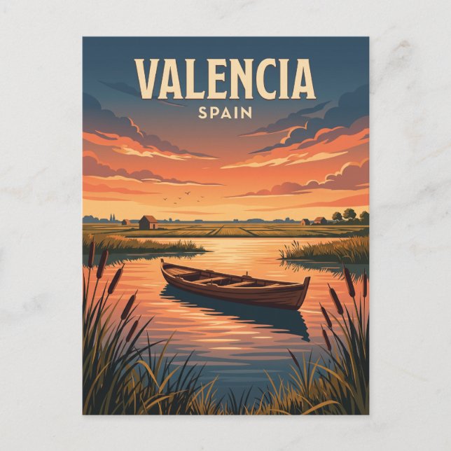 L'Albufera naturpark Spanien Vykort (Framsida)