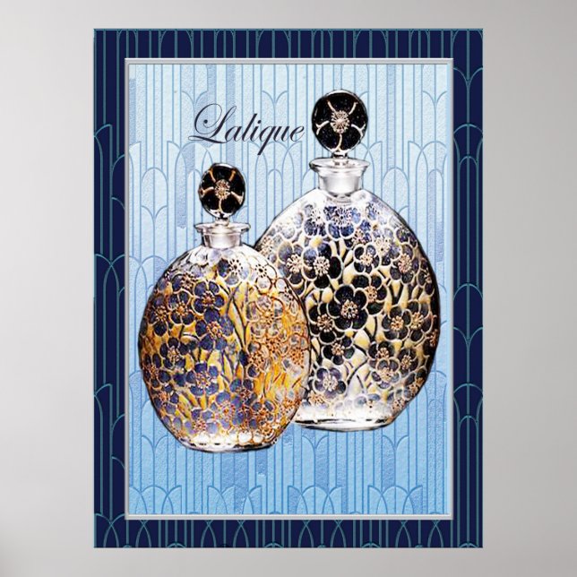 Lalique Parfym Flaskor Poster (Framsidan)