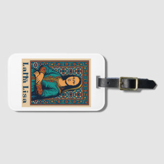 Lalla Lisa - Mona Lisa med Moroccan Mosaic Art S Bagagebricka