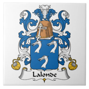 Lalonde familjvapensköld kakelplatta