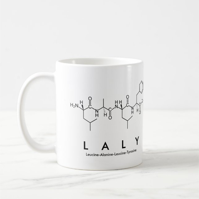 Laly peptide namn mugg (Vänster)
