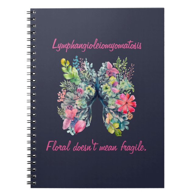 LAM Floral Doesn't Mean Notebook Anteckningsbok (Framsidan)