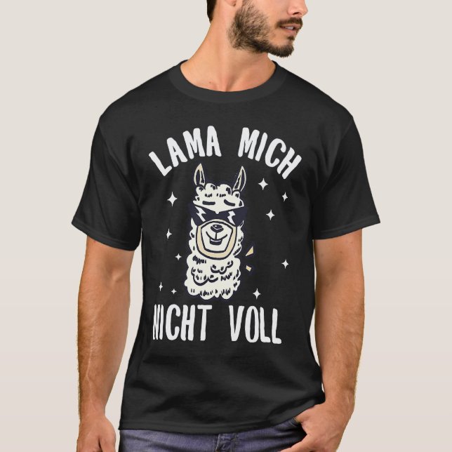 Lama   Alpaca Lama T Shirt (Framsida)