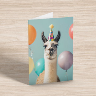 Lama Alpaca Roligt Födelsedags Kort