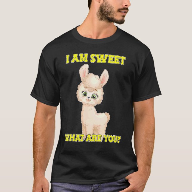 Lama Alpaka 2 T Shirt (Framsida)