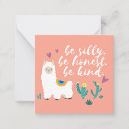 Lama Anteckningskort