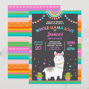 lama Baby Shower Inbjudan Hela Lama Kärlek Baby
