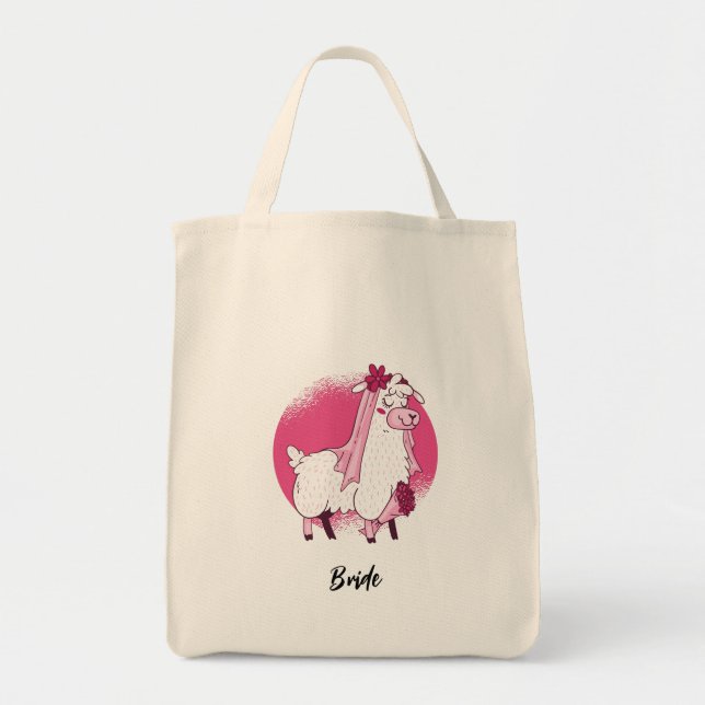 Lama Brud Totebag Tygkasse (Framsidan)
