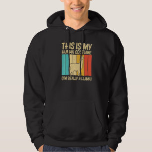 Lama För Män Kvinnor Lama Bondgårdsdjur Hoodie