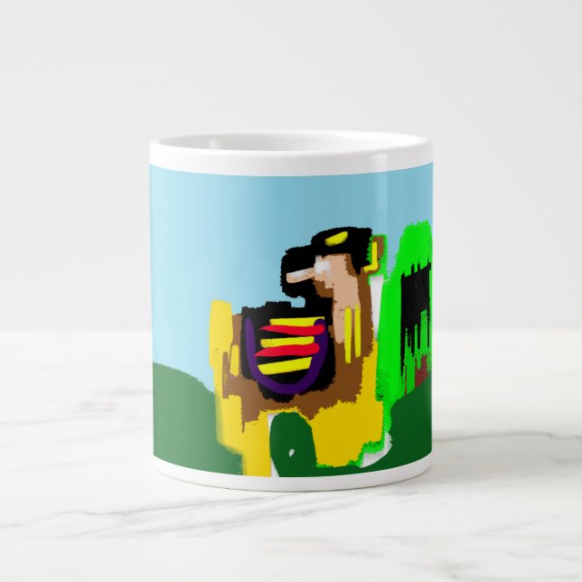 Lama glädje  jumbo mugg (Framsidan)