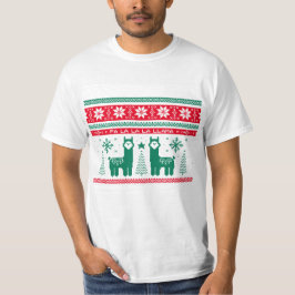 Lama Helgdag Ugly Sweater T-Shirt