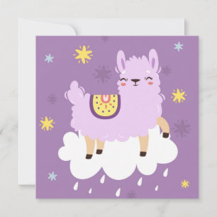 Lama Holiday Card Julkort