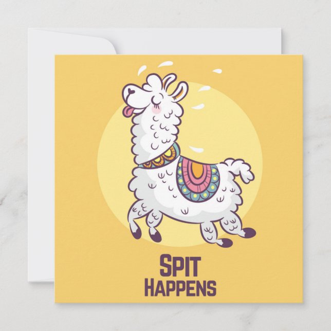 Lama Holiday Card Julkort (Framsida)