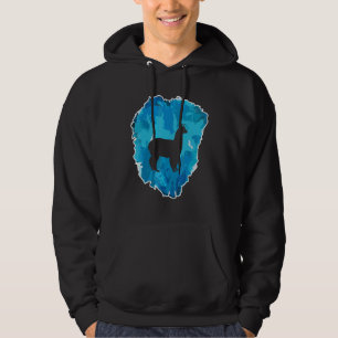 Lama i ett isblock för evigt hoodie