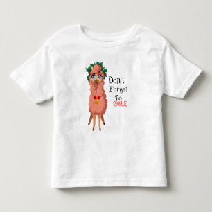 Lama i jul Småbarn T-shirt