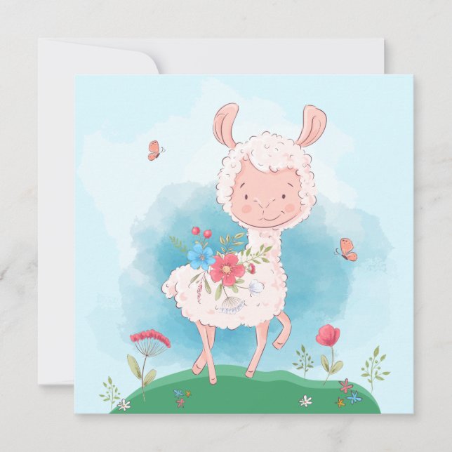 Lama Julkort (Framsida)