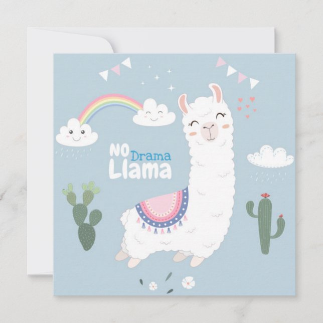 Lama Julkort (Framsida)