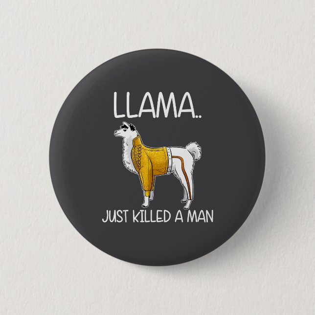 Lama just dödade en man Rolig lama  Knapp (Framsida)