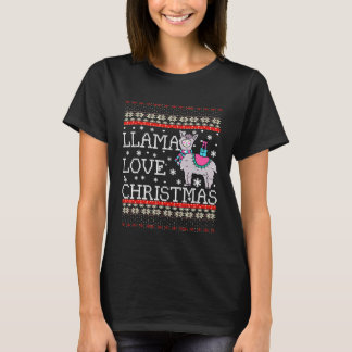 Lama kärlek ful jultröja idé t shirt