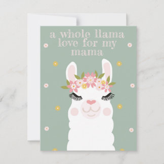 Lama Mamma Julkort