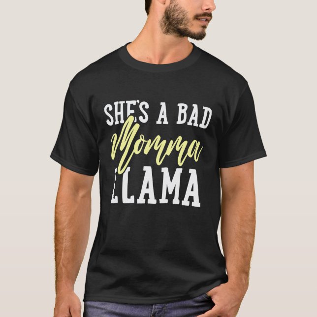 Lama Mamma Mamma T Shirt (Framsida)