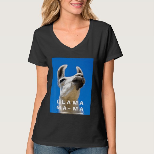 Lama Mamma T Shirt (Framsida)