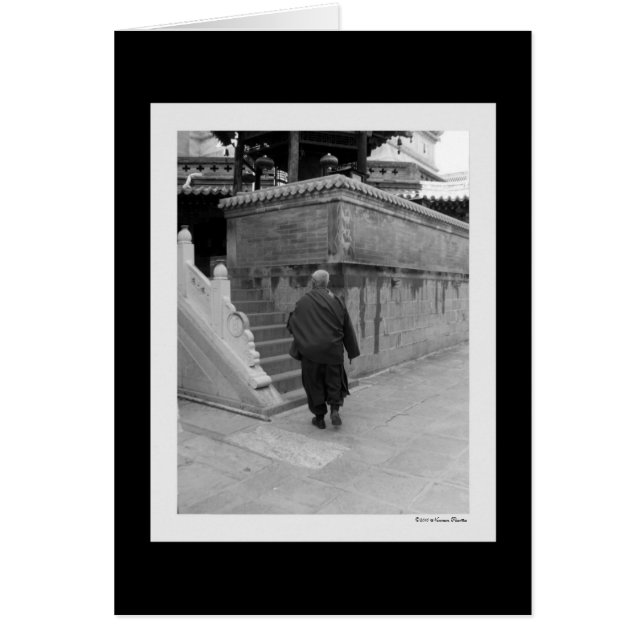 Lama Munk Card Hälsningskort (Framsidan)